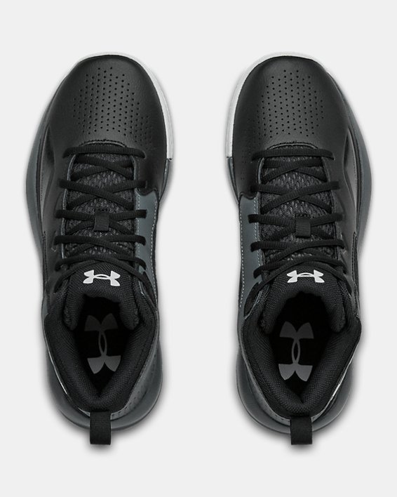 Adult UA Lockdown 5 Basketball Shoes, Black, pdpMainDesktop image number 2